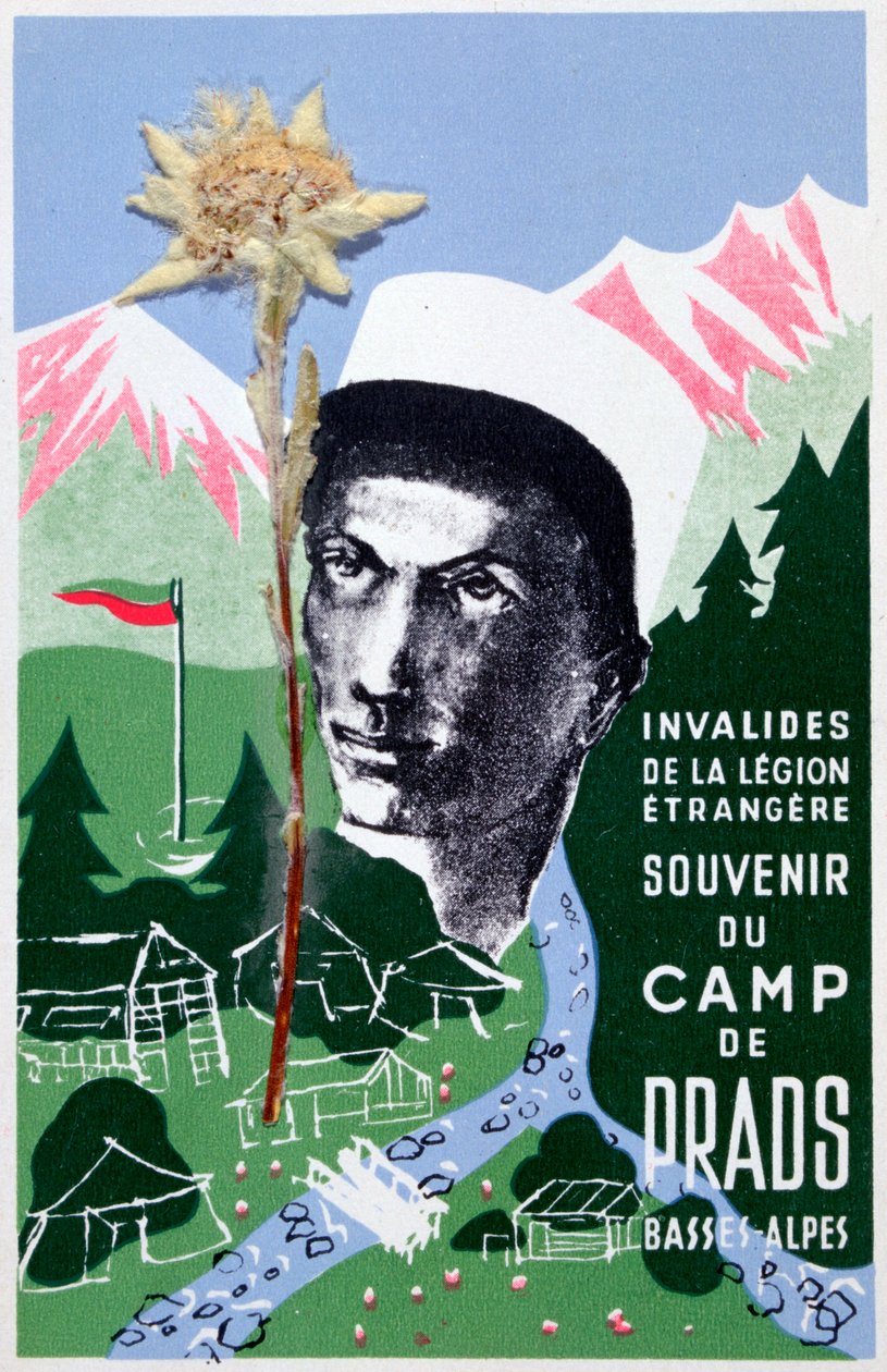 Cartão postal da Legião Estrangeira Francesa, século XX de Unbekannt