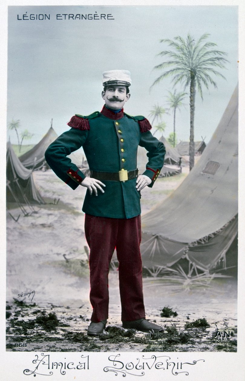 Cartão postal da Legião Estrangeira Francesa, c1900 de Unbekannt