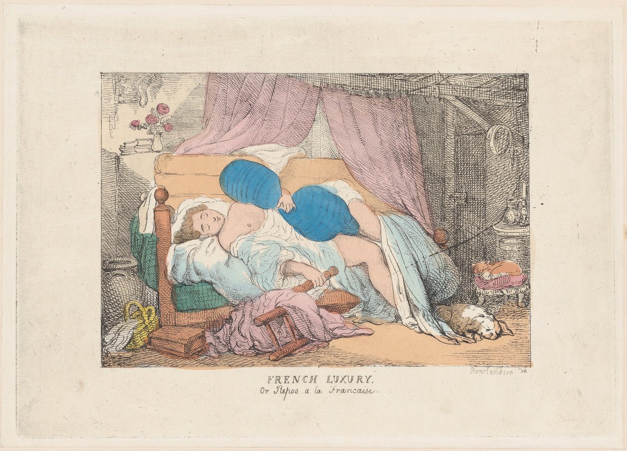 French Luxury, ou Repos a la Francaise, 1800-20., 1800-20. de Unbekannt