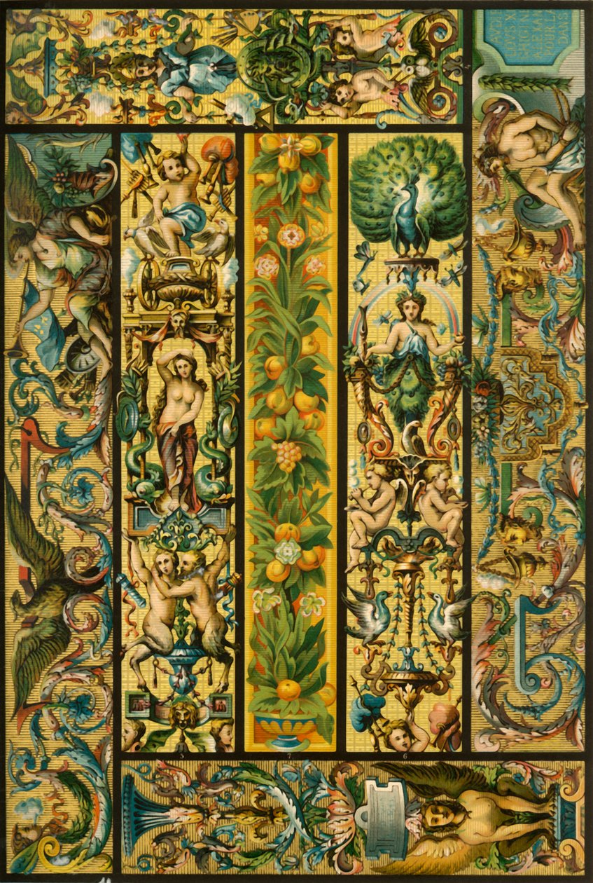 Tapeçarias Gobelins renascentistas francesas, 1898. de Unbekannt