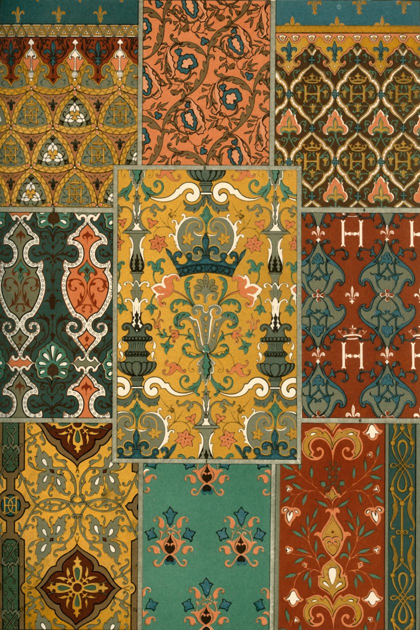 Pintura de tapete renascentista francesa, 1898. de Unbekannt