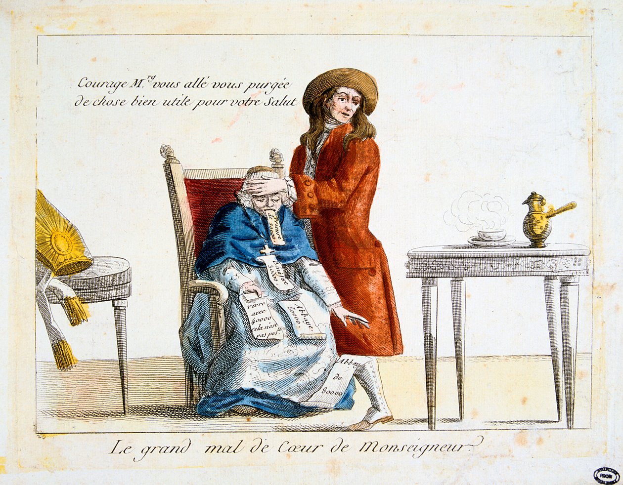 Revolução Francesa 1789: anti-clericalismo de Unbekannt