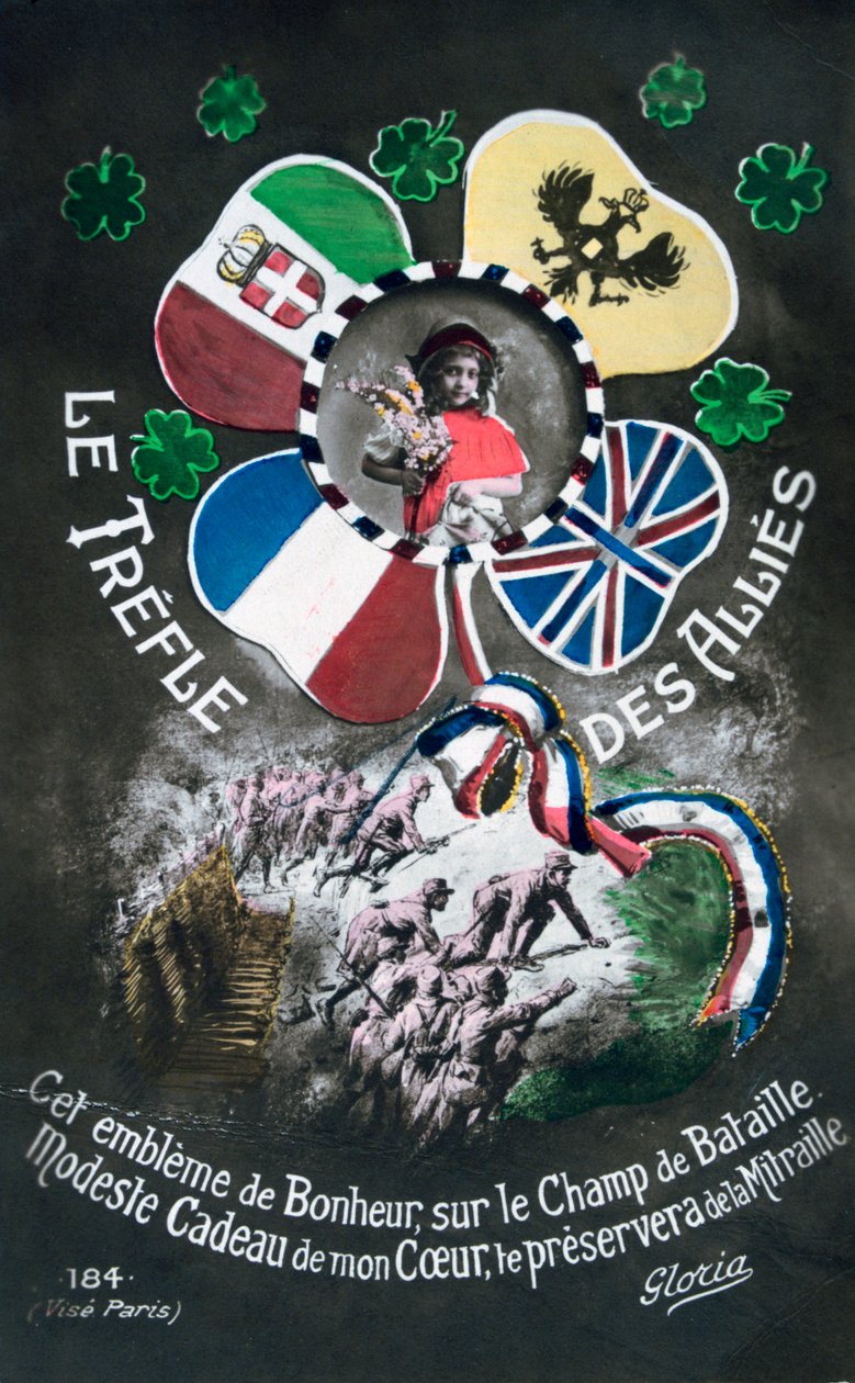 Cartão postal francês da Primeira Guerra Mundial, 1914-1918 de Unbekannt