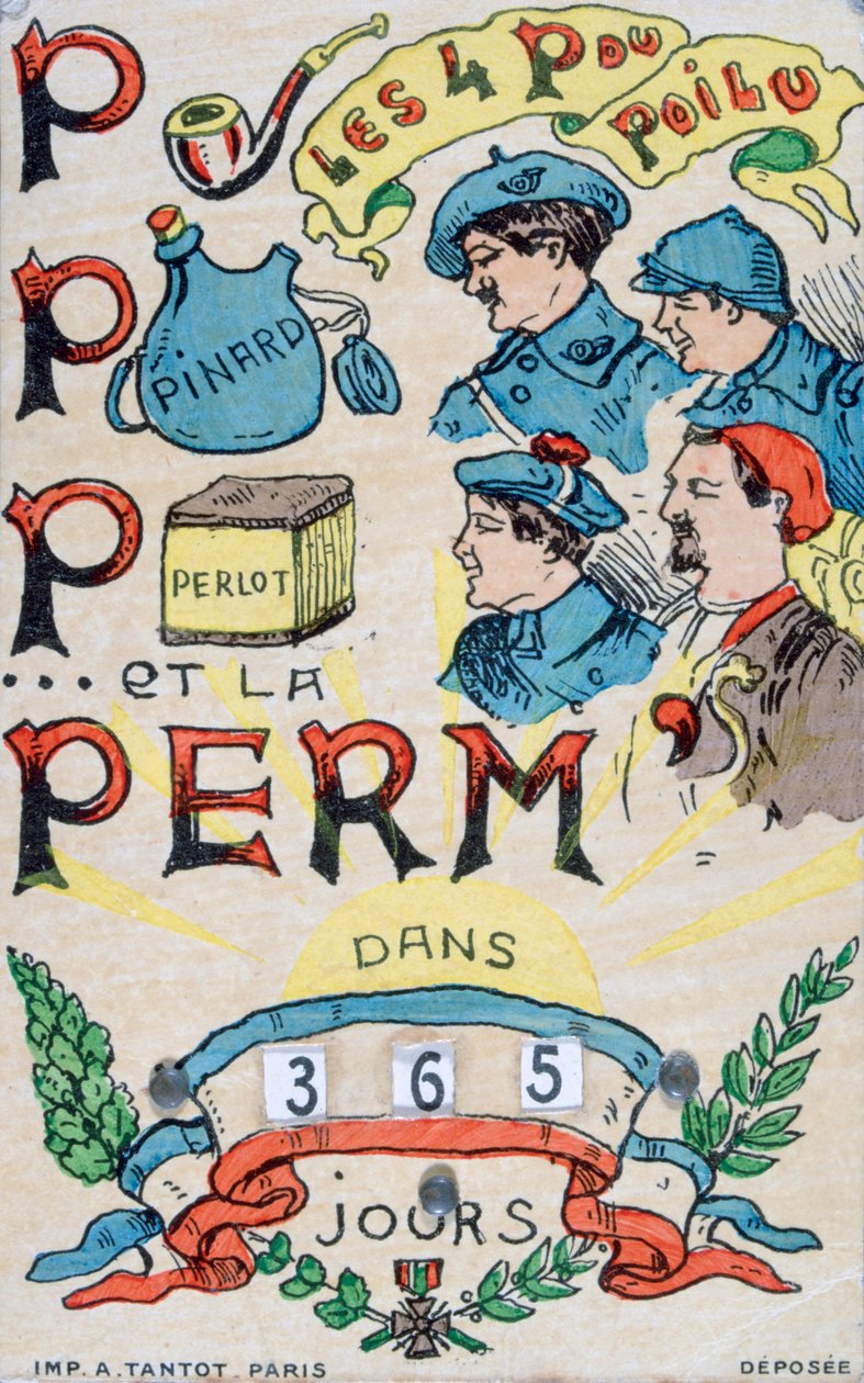 Cartão postal francês da Primeira Guerra Mundial, 1914-1918 de Unbekannt