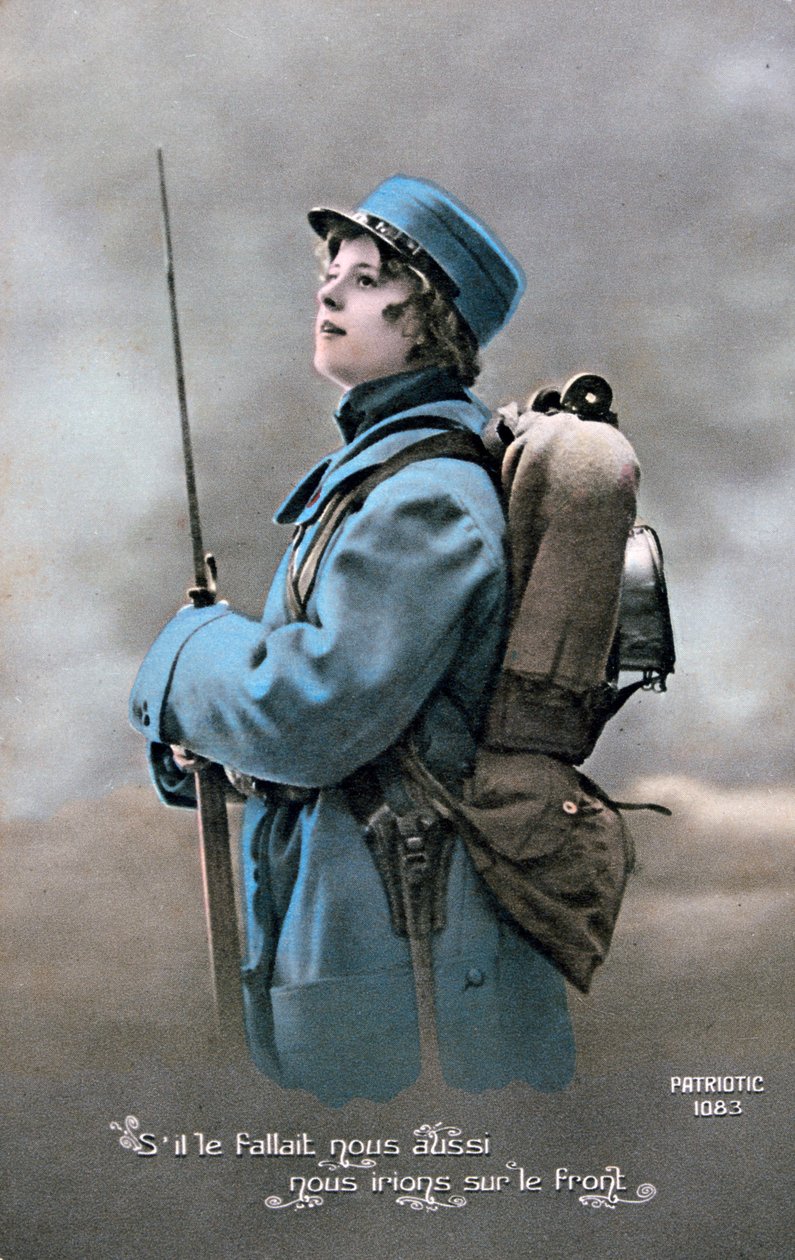Cartão postal francês da Primeira Guerra Mundial, 1914-1918 de Unbekannt