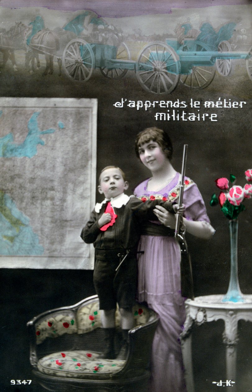 Cartão postal francês da Primeira Guerra Mundial, 1914-1918 de Unbekannt