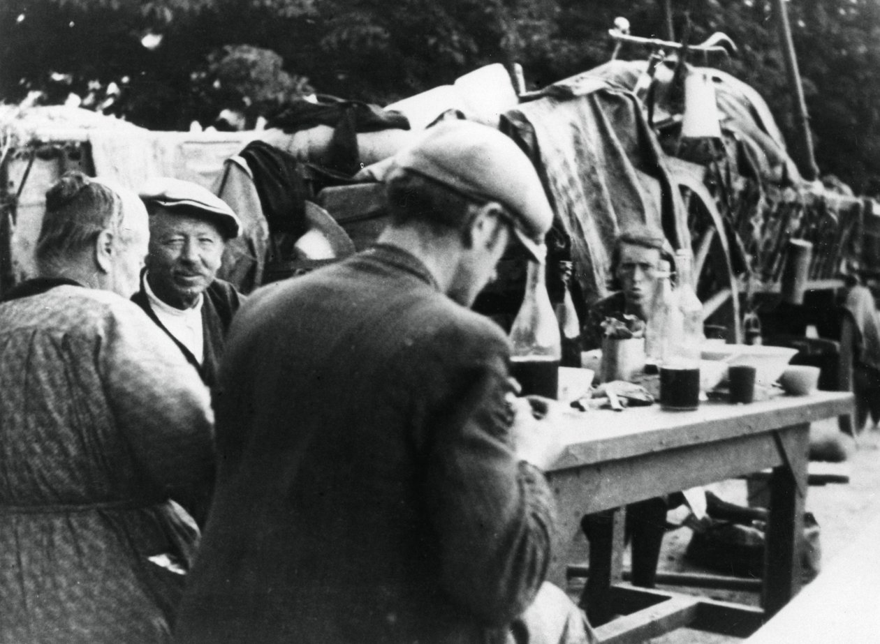 Refugiados franceses e belgas, Rambouillet, França, 16 de julho de 1940 de Unbekannt