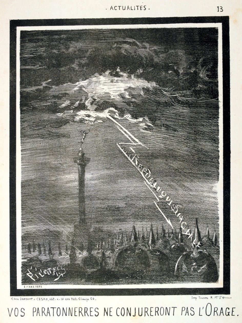 Cartum anti-prussiano francês, 1871. de Unbekannt