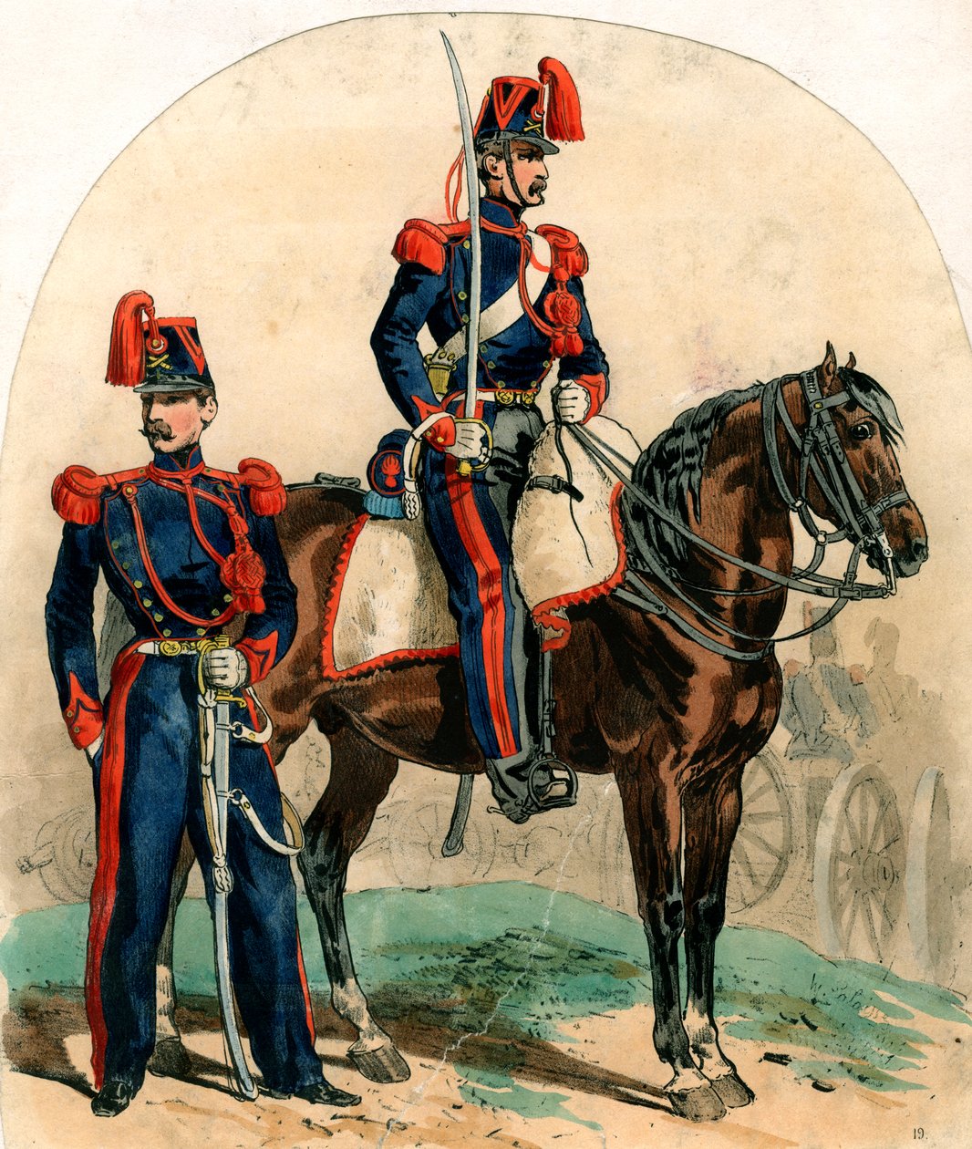 Uniformes de artilharia francesa, século XIX de Unbekannt