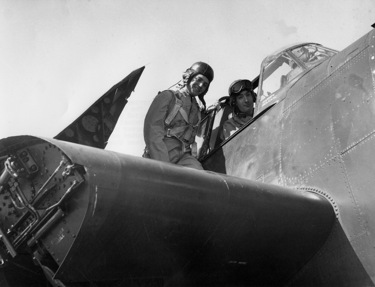 Pessoal de aviação francês sendo treinado na estação aérea naval, Quonset, Rhode Island, EUA, 1951 de Unbekannt