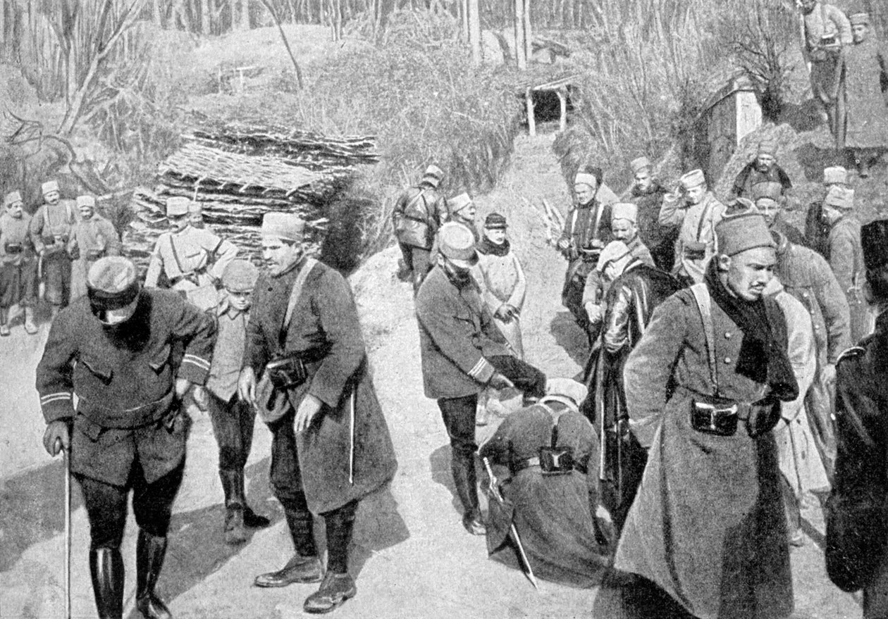 Soldados coloniais franceses na Picardia, França, Primeira Guerra Mundial, 1915 de Unbekannt