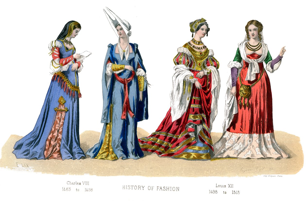Traje francês: Carlos VIII, Luís XII, 1882 de Unbekannt