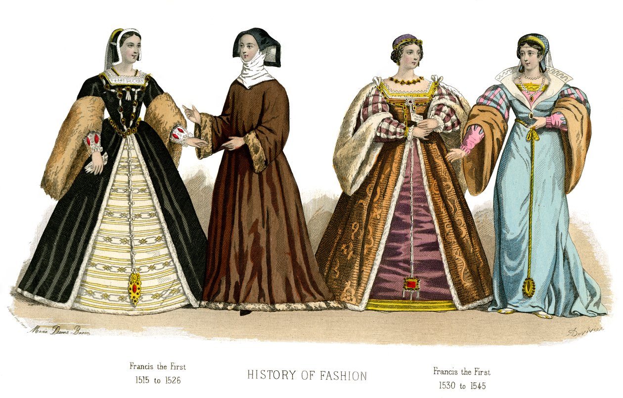Traje francês: Francisco I, 1882 de Unbekannt