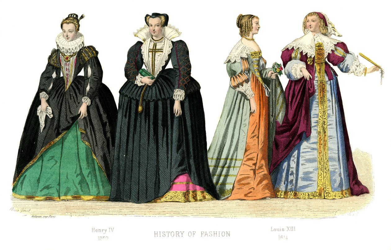 Traje francês: Henrique IV, Luís XIII, 1882 de Unbekannt