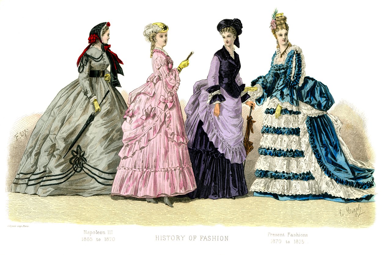 Traje francês: Napoleão III, Modas presentes, 1882 de Unbekannt