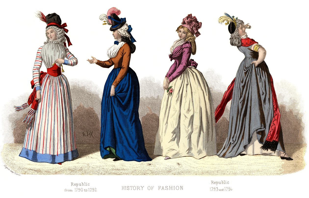 Traje francês: República, 1882 de Unbekannt