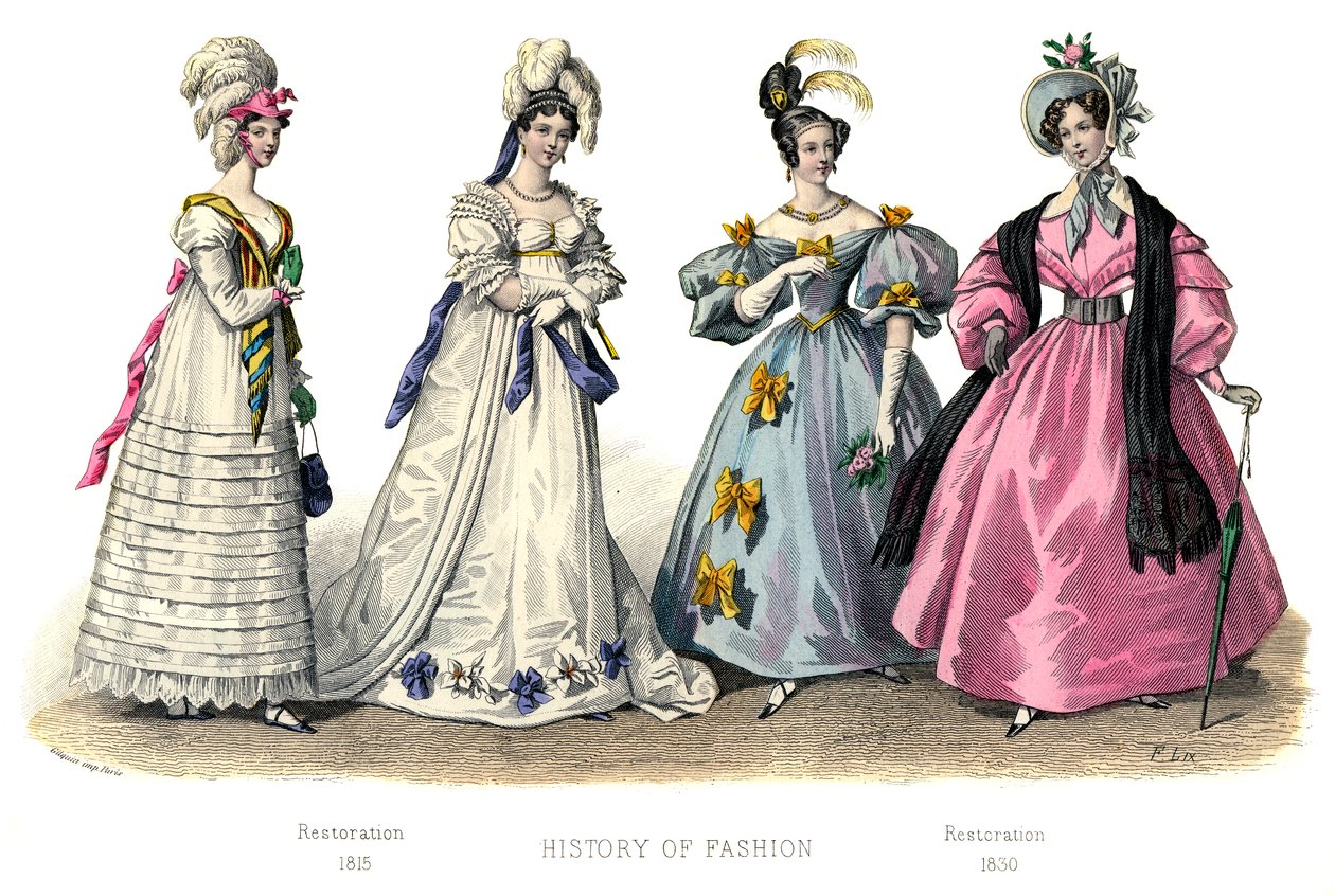 Traje francês: Restauração, 1882 de Unbekannt