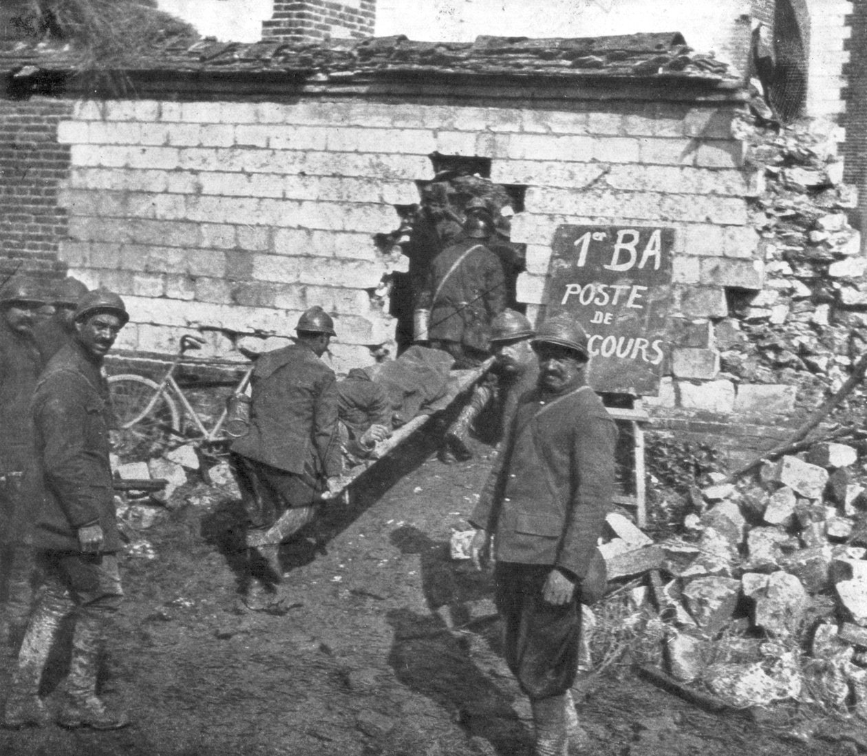 Hospital de campo francês perto Moreuil, Picardia, França, 1918 de Unbekannt