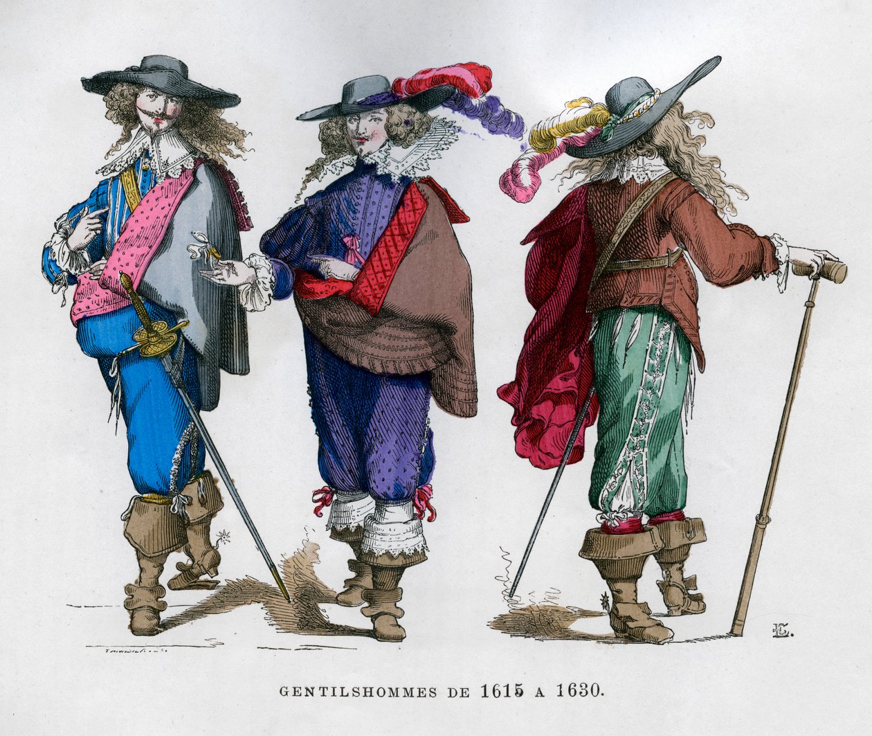 Fato de cavalheiro francês, 1615-1630 1882-1884 de Unbekannt