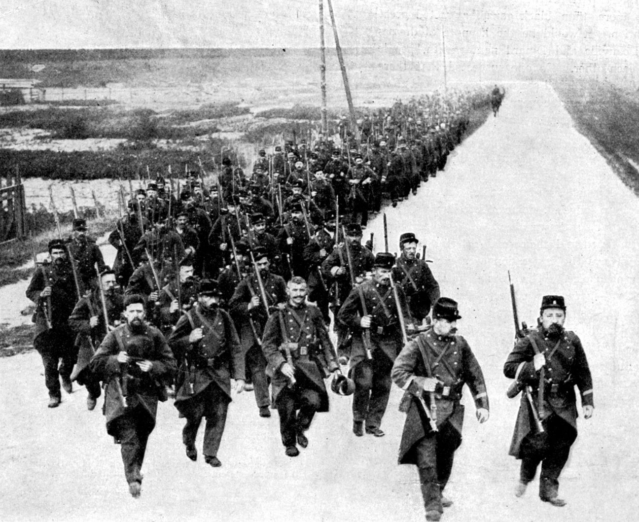 Infantaria francesa, reforços para os aliados, Primeira Guerra Mundial, 1914 de Unbekannt