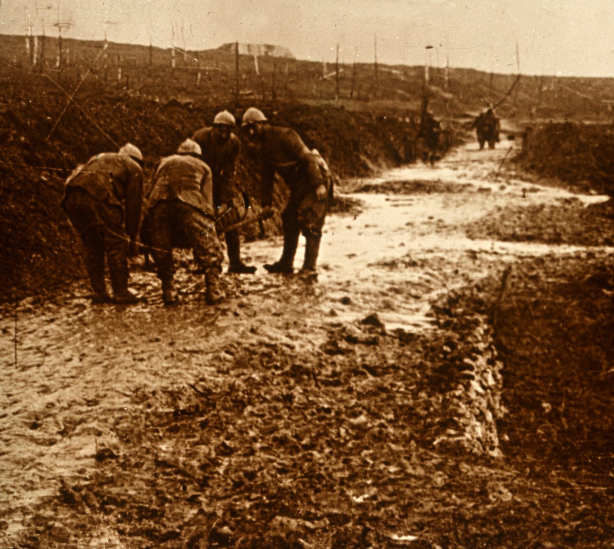 Soldados franceses, Froideterre, França, c1914-c1918 de Unbekannt