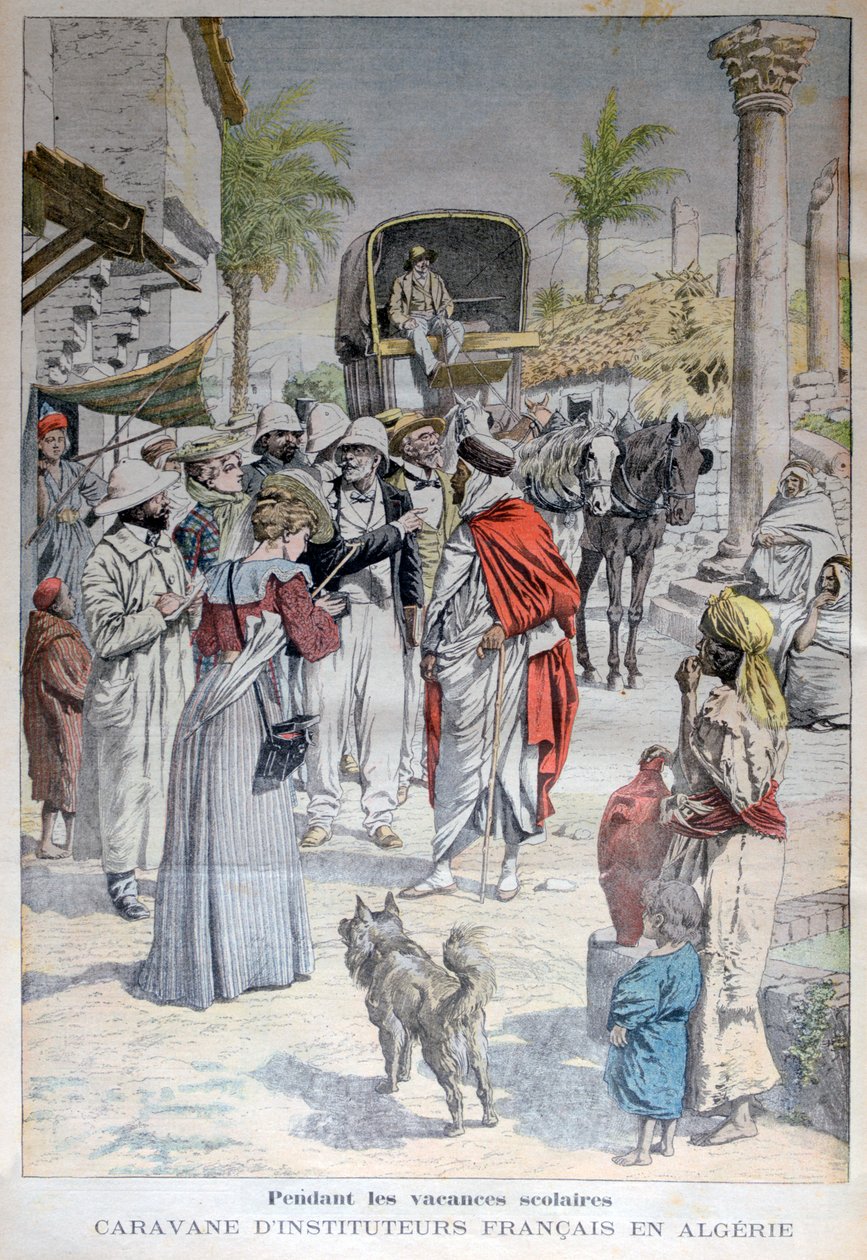 Professores franceses que visitam a Argélia durante as férias escolares, 1903 de Unbekannt