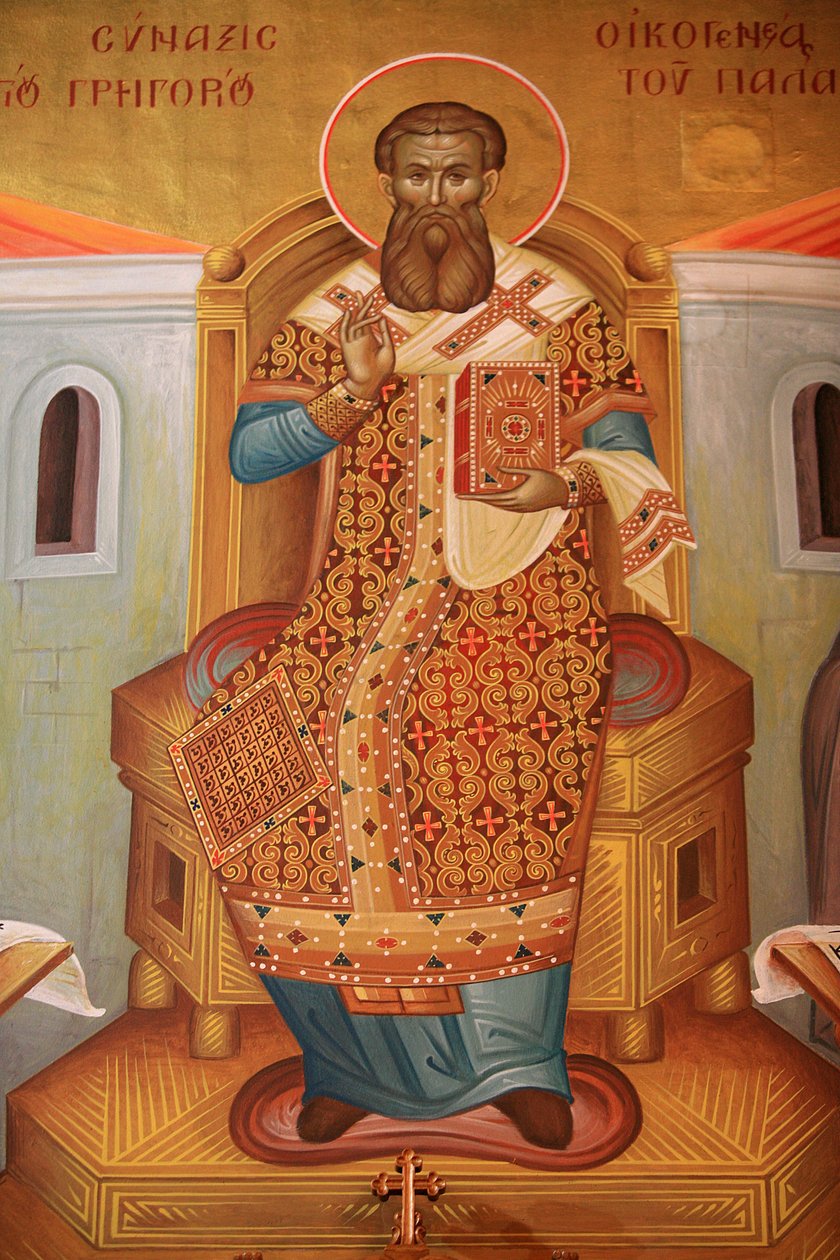 Fresco em Saint Gregory Palamas Igreja ortodoxa grega Thessalonique Grece de Unbekannt