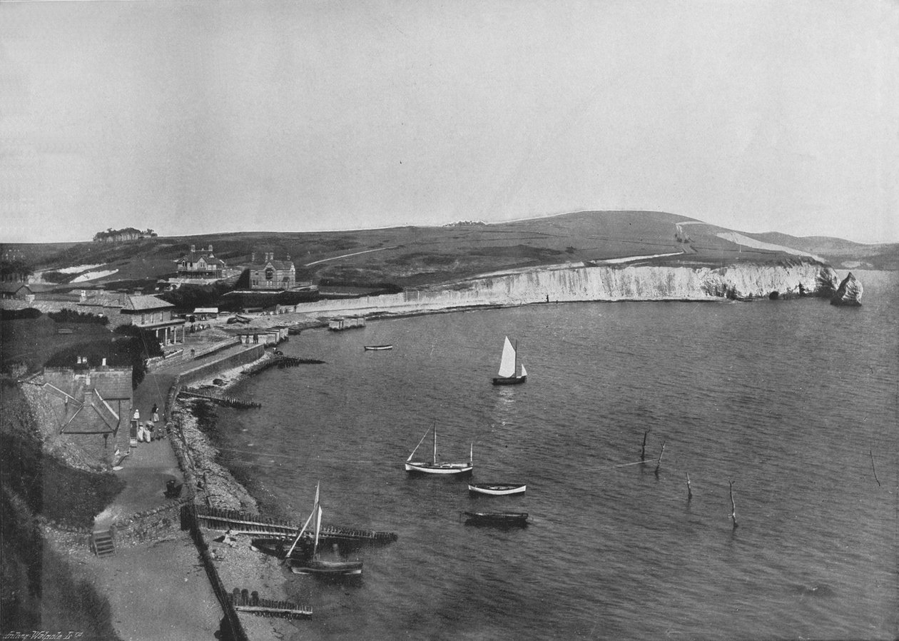 Baía de água doce - a cidade e a baía, 1895 de Unbekannt