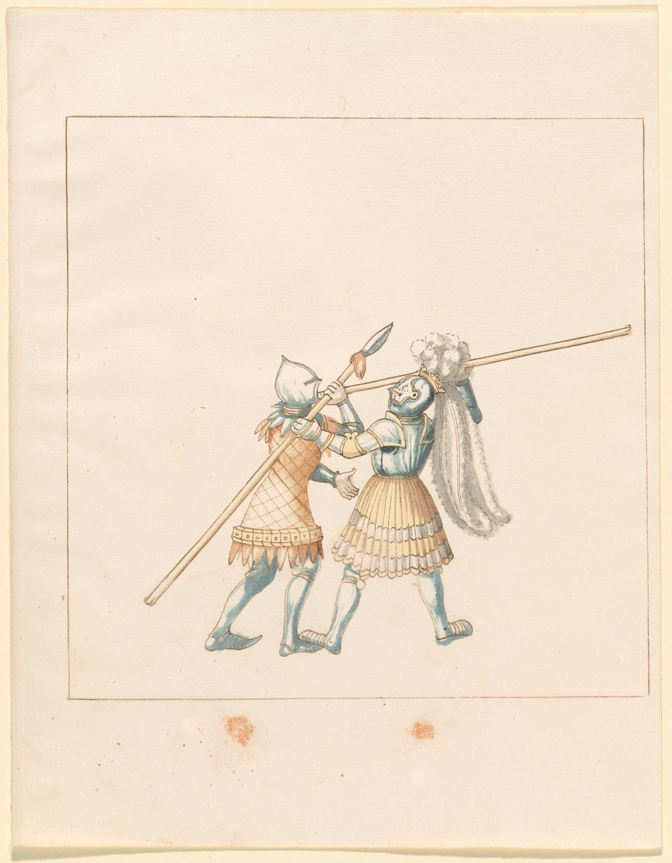 Freydal, O Livro das Justas e Torneio do Imperador Maximiliano I: Combates...Placa 150, c1515. de Unbekannt