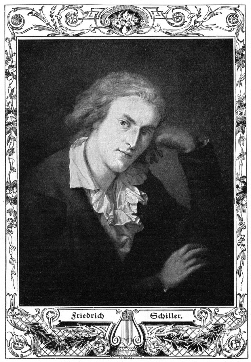 Friedrich Schiller, poeta, filósofo, historiador e dramaturgo alemão, 1900 de Unbekannt
