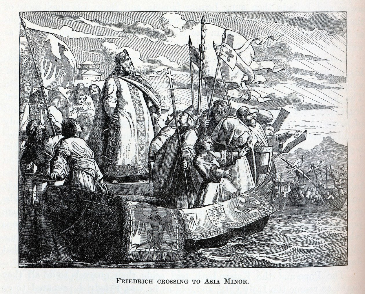 Passagem de Friedrich para a Ásia Menor, 1882 de Unbekannt