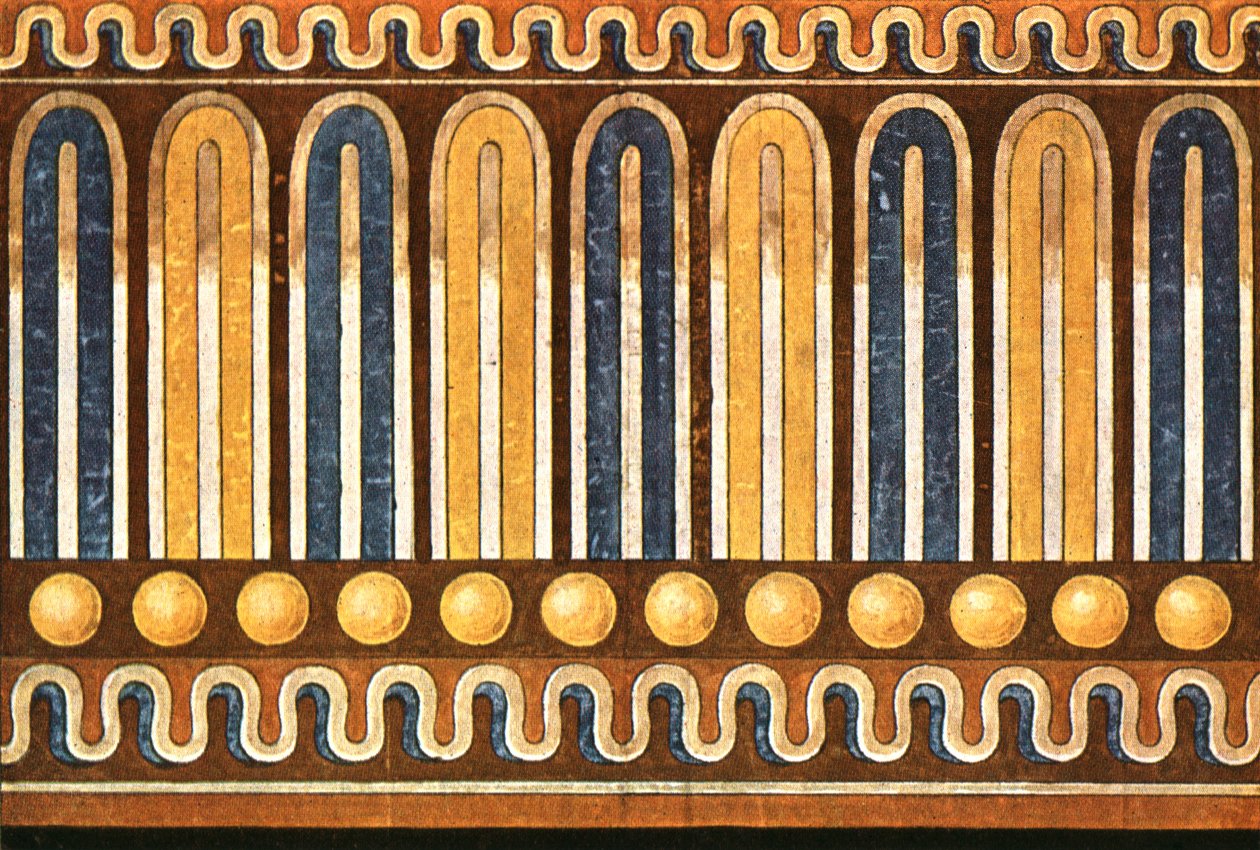Friso do túmulo de François Tomba François em Vulci, Itália, 1928. de Unbekannt