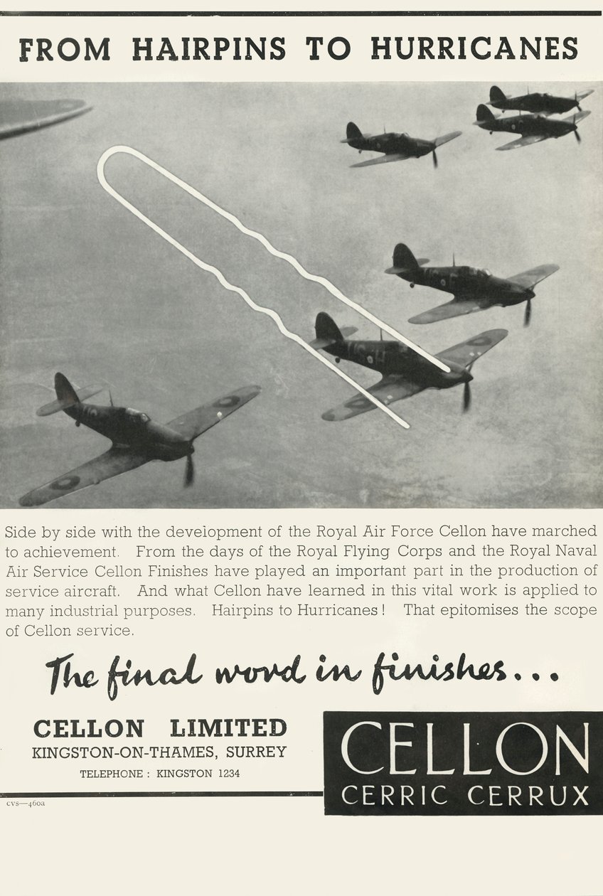 De grampos de cabelo a furacões - Cellon Limited, 1941. de Unbekannt