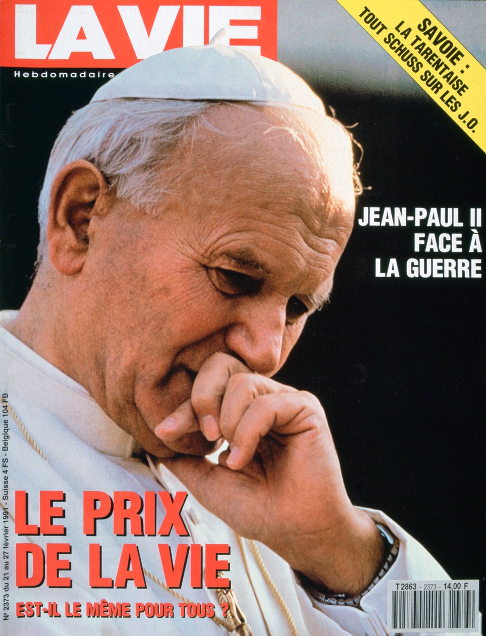 Capa de La Vie, fevereiro de 1991 de Unbekannt