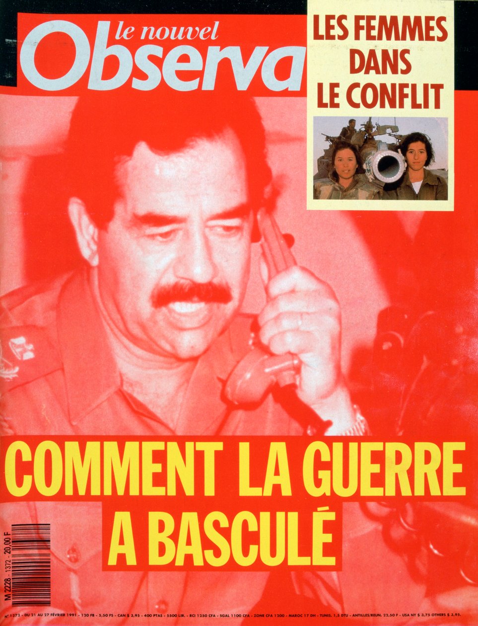Capa do Observador de Le Nouvel, fevereiro de 1991 de Unbekannt