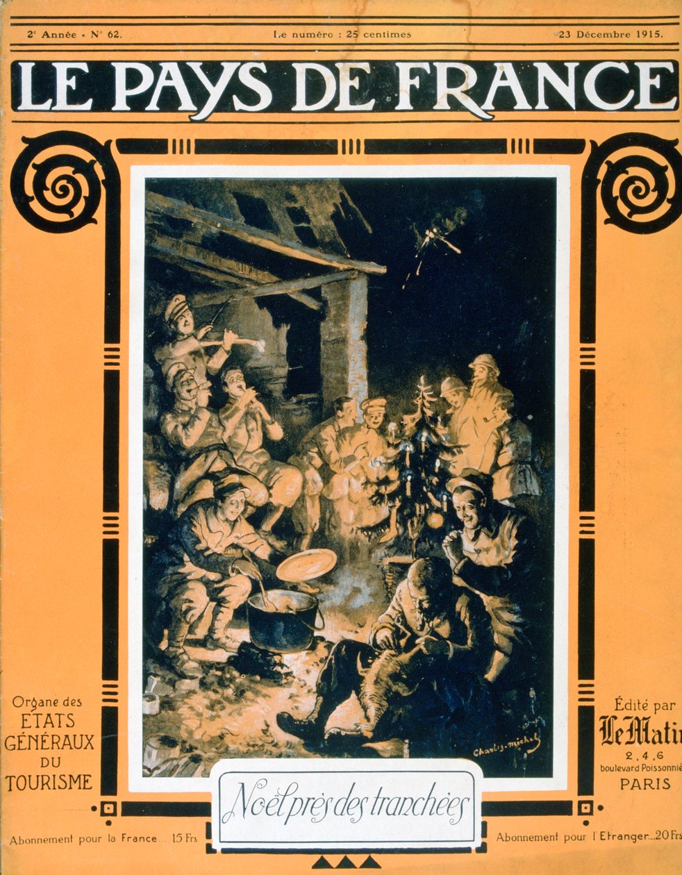Capa do Le Pays de France, 23 de dezembro de 1915 de Unbekannt