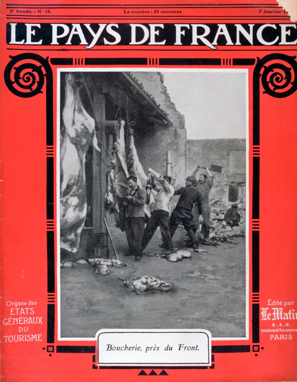 Capa do Le Pays de France, 7 de janeiro de 1915 de Unbekannt