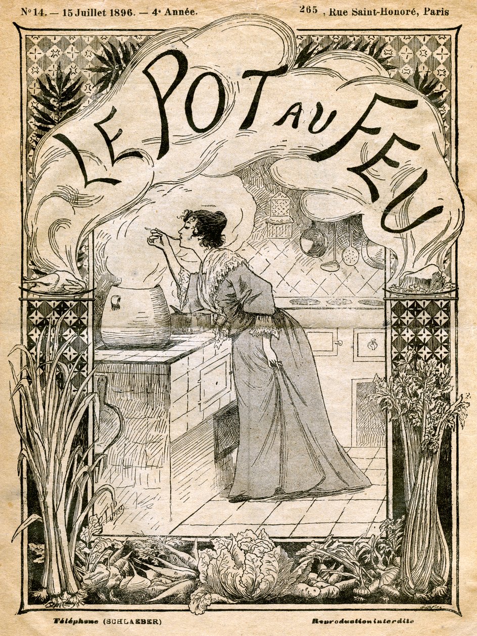 Capa do Le Pot au Feu, 15 de julho de 1896 de Unbekannt