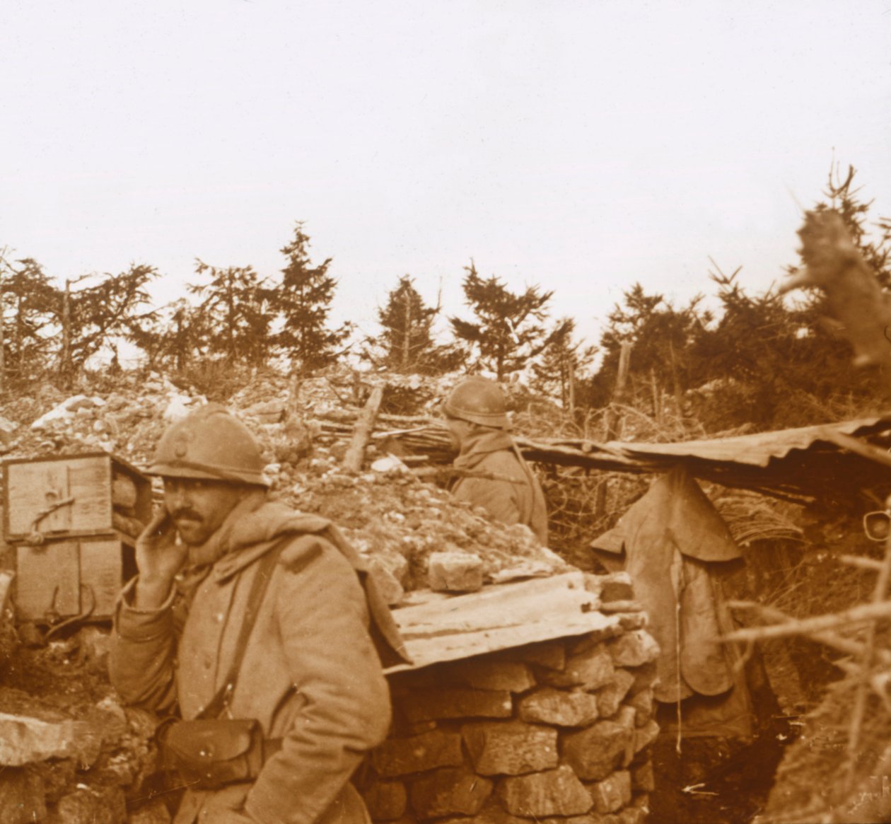 Linha da frente, Verdun, norte da França, 1916 de Unbekannt