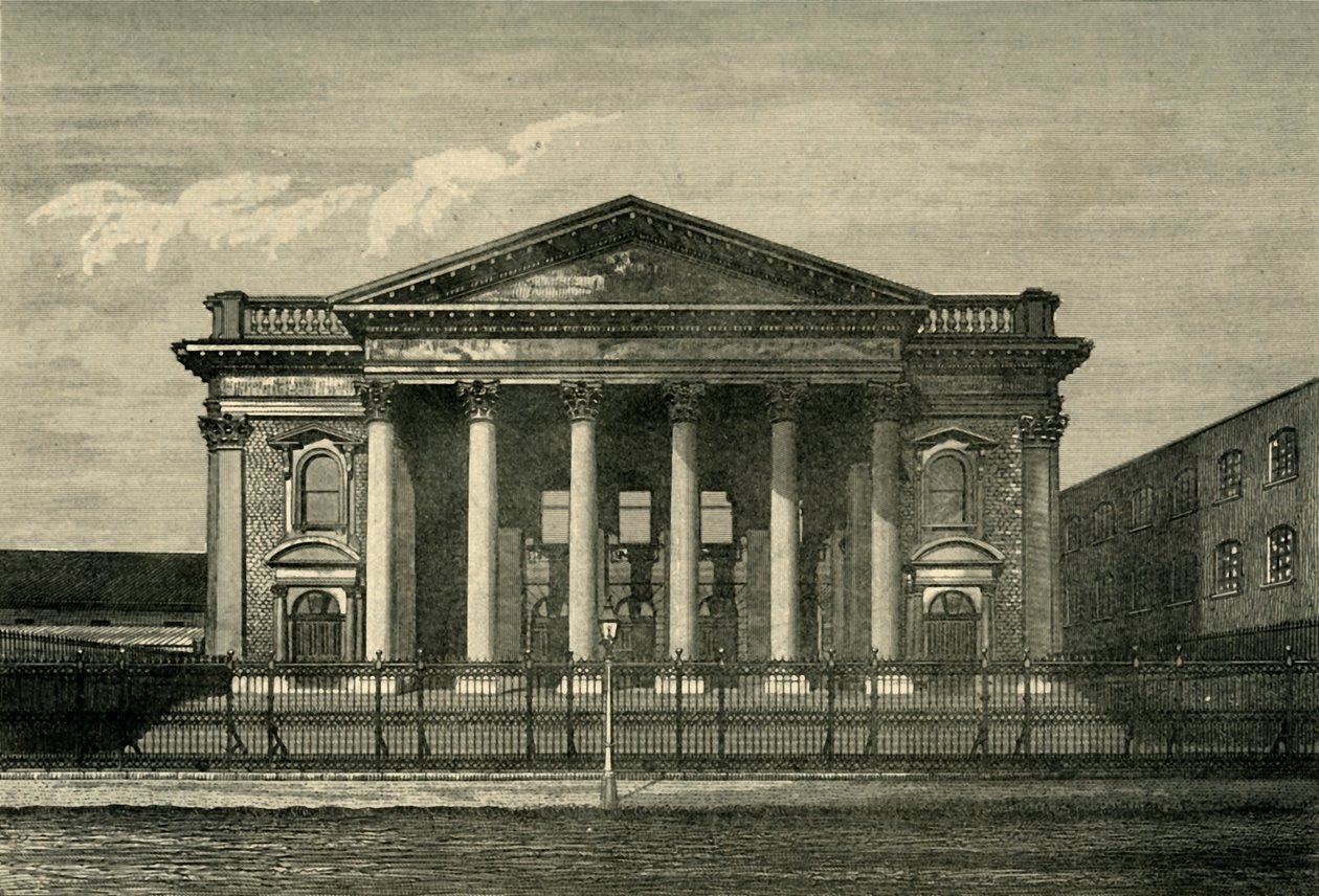 Frente do Tabernáculo Metropolitano, c1878. de Unbekannt