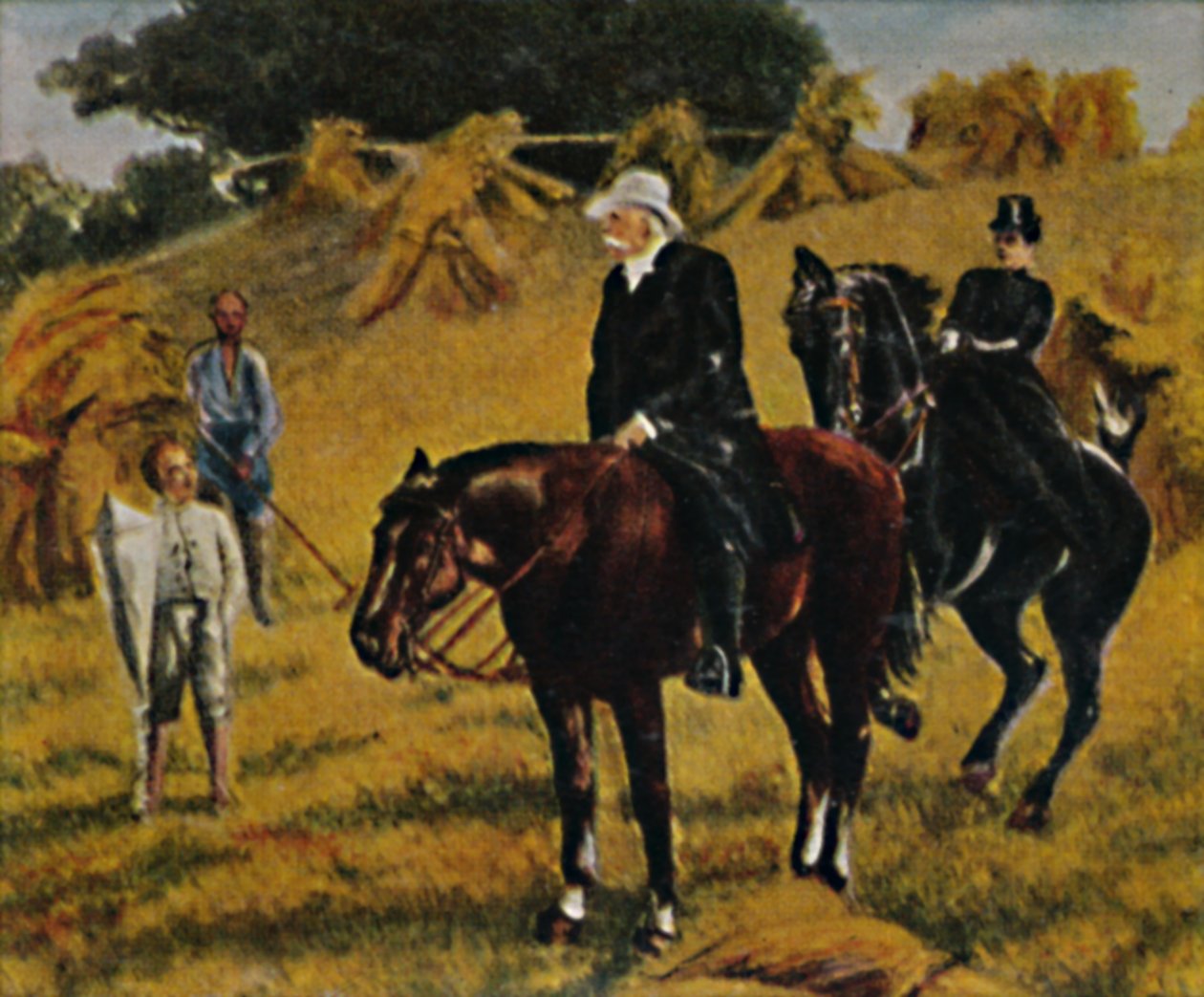 Príncipe Bismarck 1815-1898 como proprietário. - Pintura de Marz, 1934. de Unbekannt
