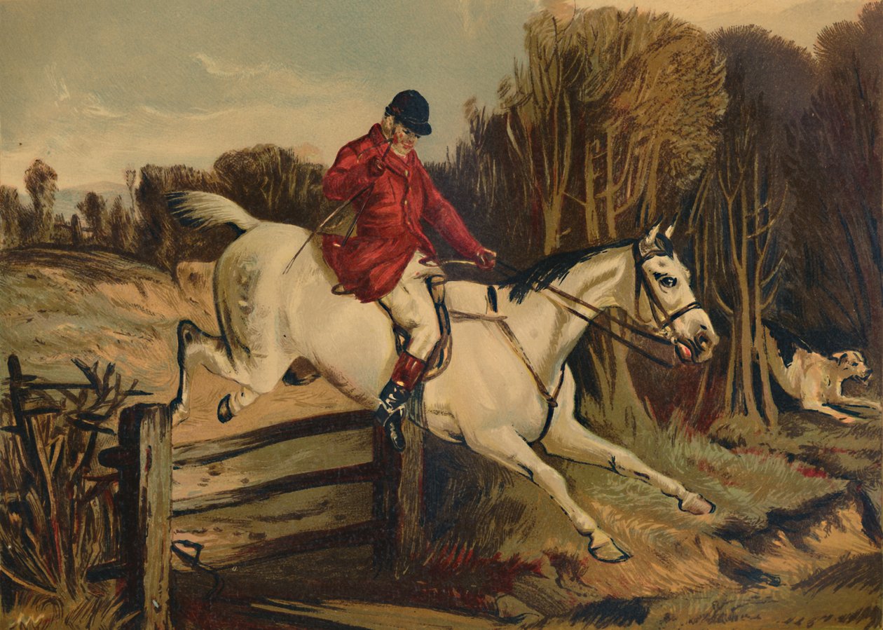 Grito cheio - Tom Clarke, caçador do velho Berkshire, c1879. de Unbekannt