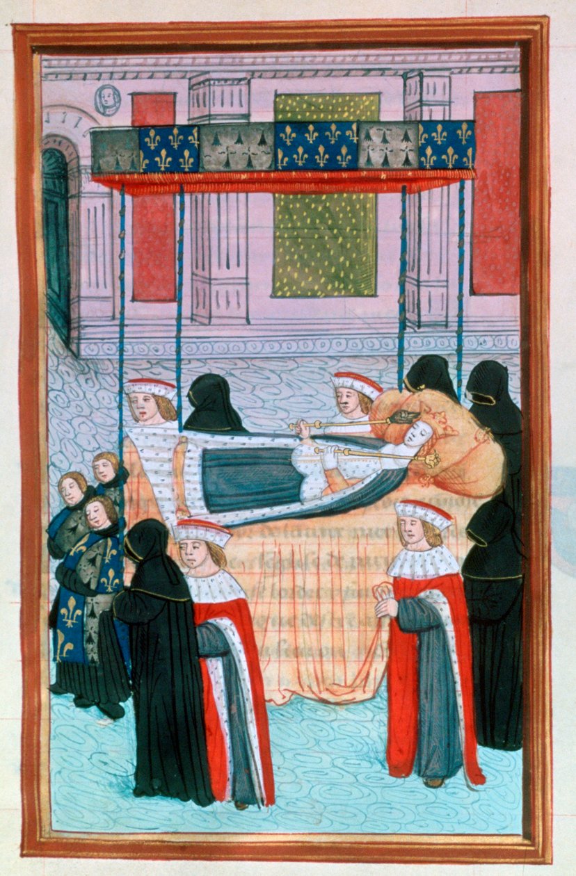 Funeral de Anne of Britanny, Paris, 1514, século XVI de Unbekannt