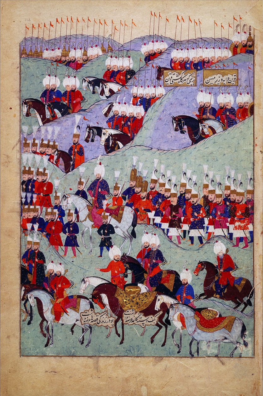 Funeral do sultão Suleyman, o Magnífico. História do sultão Suleyman, 1579 de Unbekannt