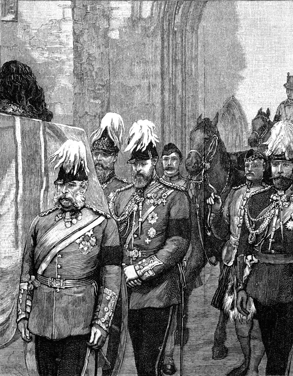 Funeral do duque de Albany: a procissão que entra no castelo de Windsor, 1884, 1900 de Unbekannt