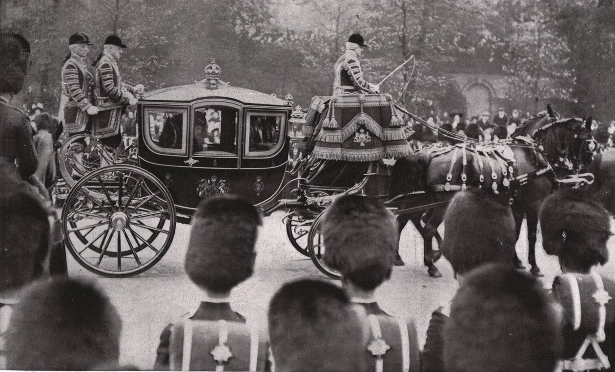 Procissão fúnebre do rei Eduardo VII, Londres, 20 de maio de 1910. de Unbekannt