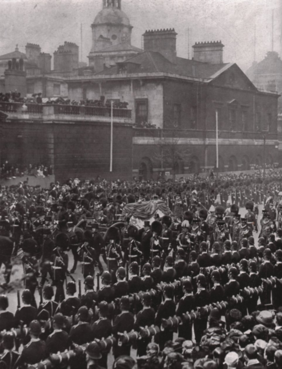 Procissão fúnebre do rei Eduardo VII, Whitehall, Londres, 20 de maio de 1910. de Unbekannt
