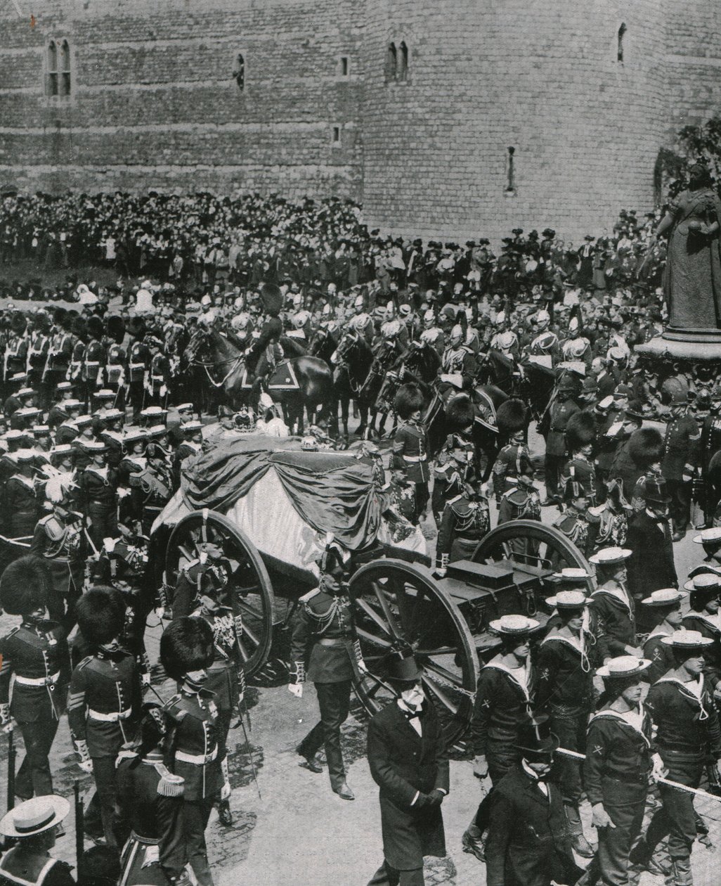 Procissão fúnebre do rei Eduardo VII, Windsor, 20 de maio de 1910. de Unbekannt