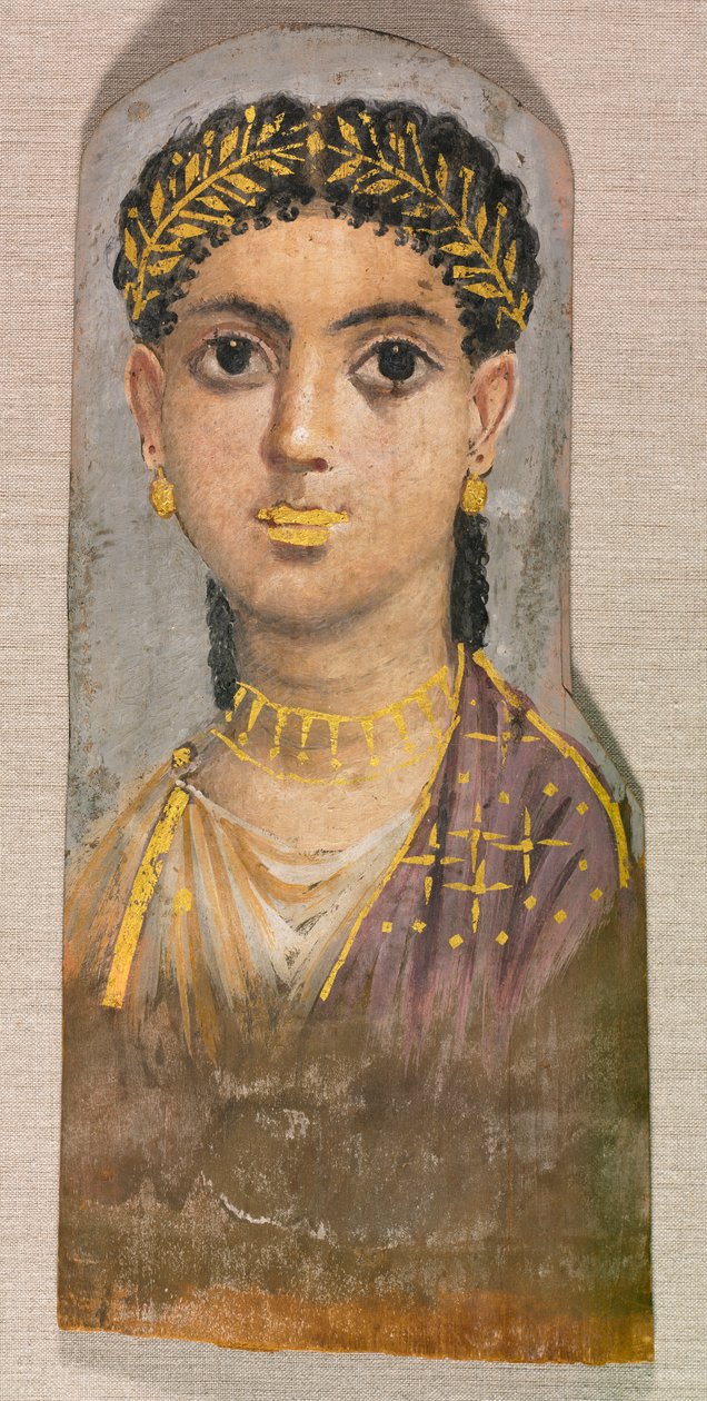 Retrato Funerário de uma Moça, c. 25-37 dC de Unbekannt