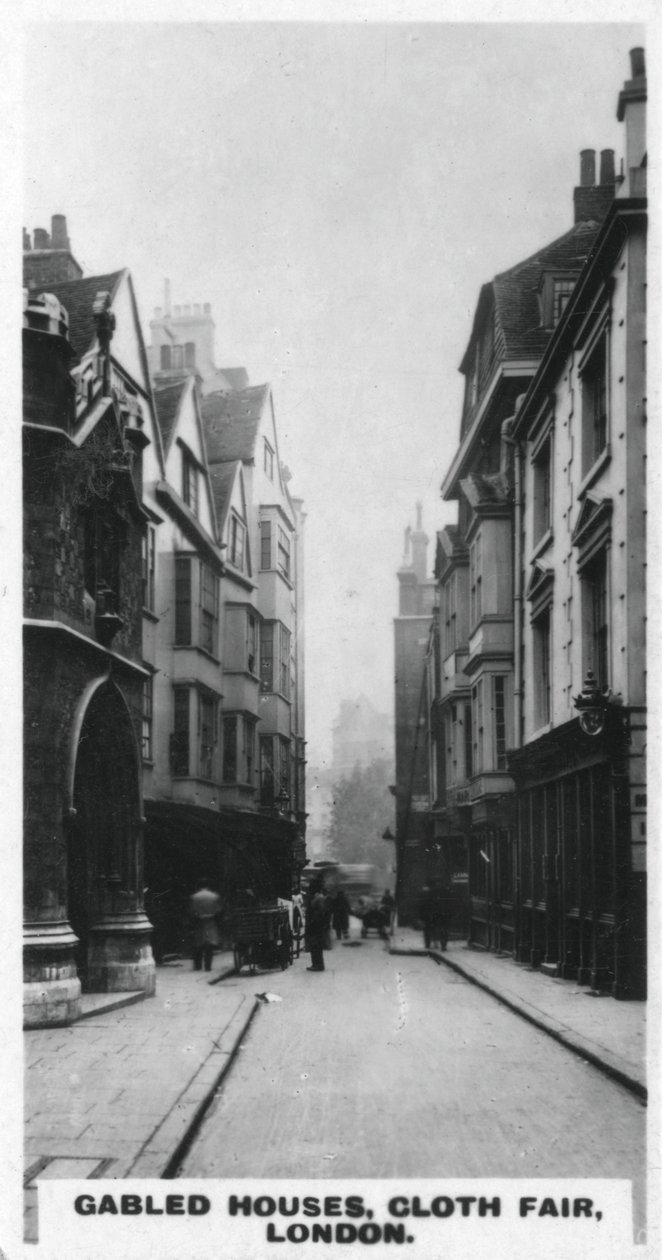 Casas com duas águas, Cloth Fair, Londres, c1920s de Unbekannt